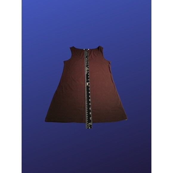 BOZZOLO Tank Top Cotton/Spandex Blend, CHOCOLATE BROWN, Women’s Size Large, NWOT - Picture 5 of 6